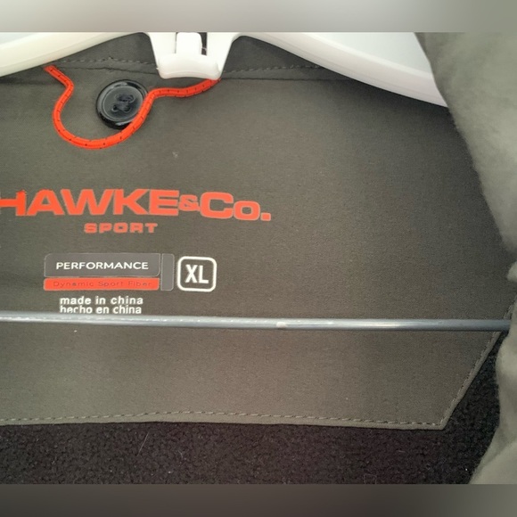 Hawke & Co Men’s Army Green Performance Jacket Full Zip Fleece Lined; Size XL - Picture 3 of 14